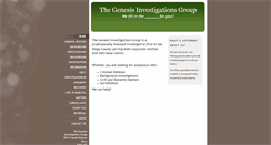 Desktop Screenshot of genesis-investigations.com